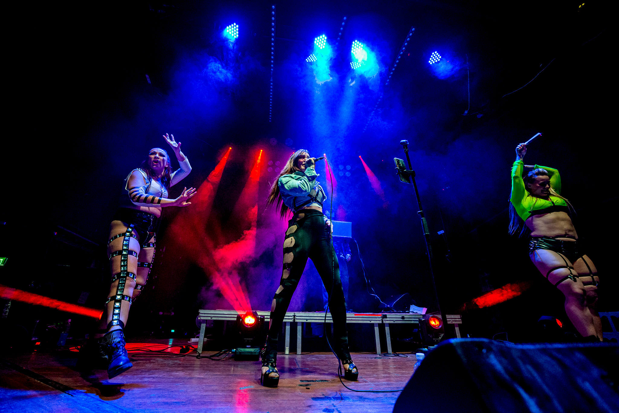 Tanita and Afrodisiac's dancers performing live at Utopia Club in 2023.